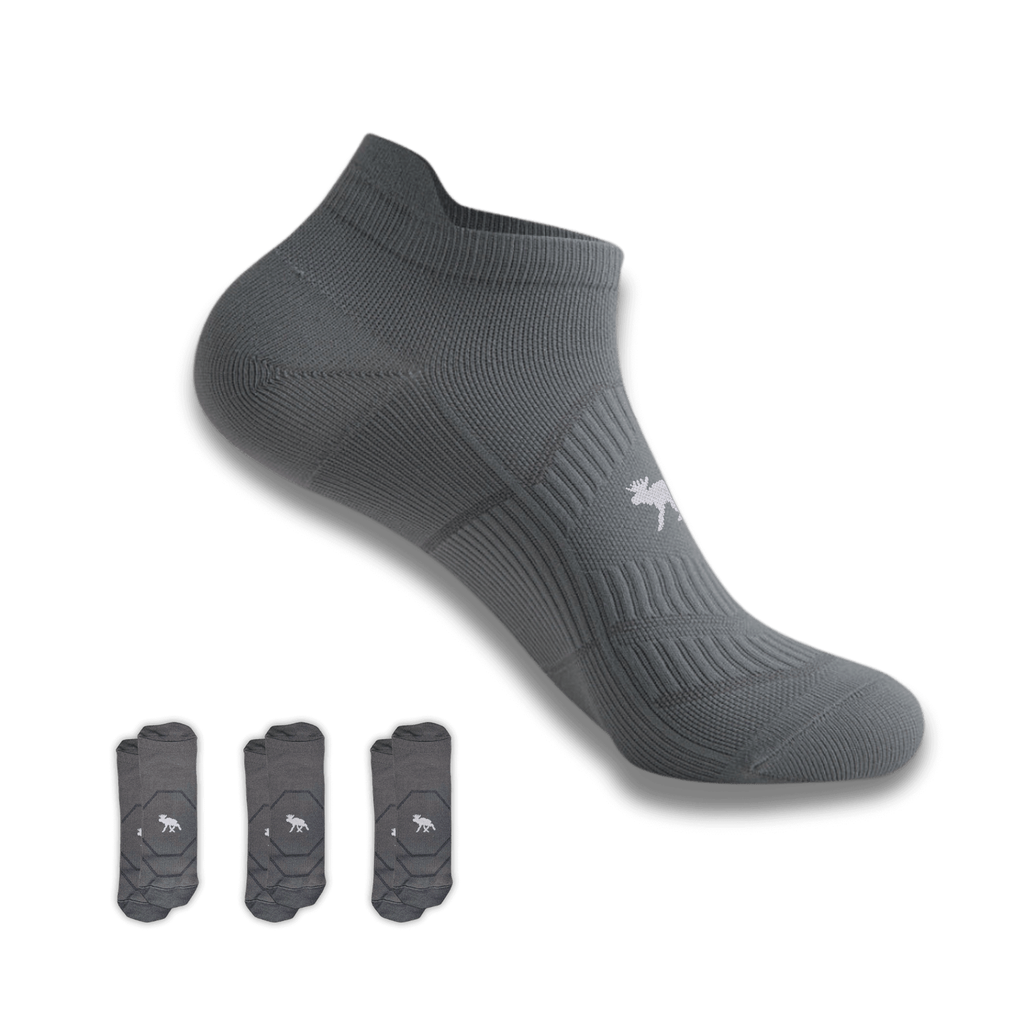 SpeedyMoose Ankle Tab 2 Running Socks – 3 Pack