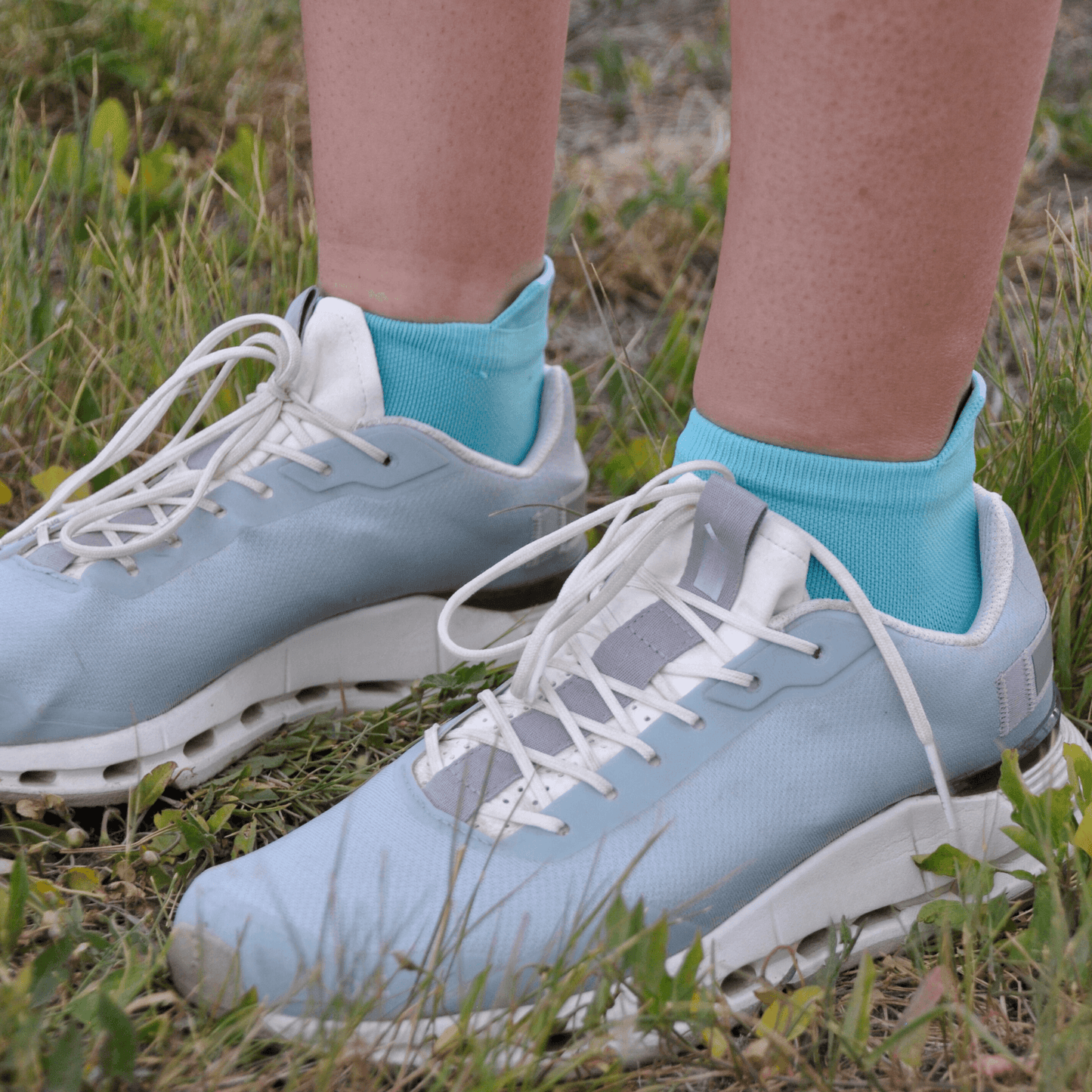 SockMoose SpeedyMoose Ankle Tab 2.0 close up in running shoes