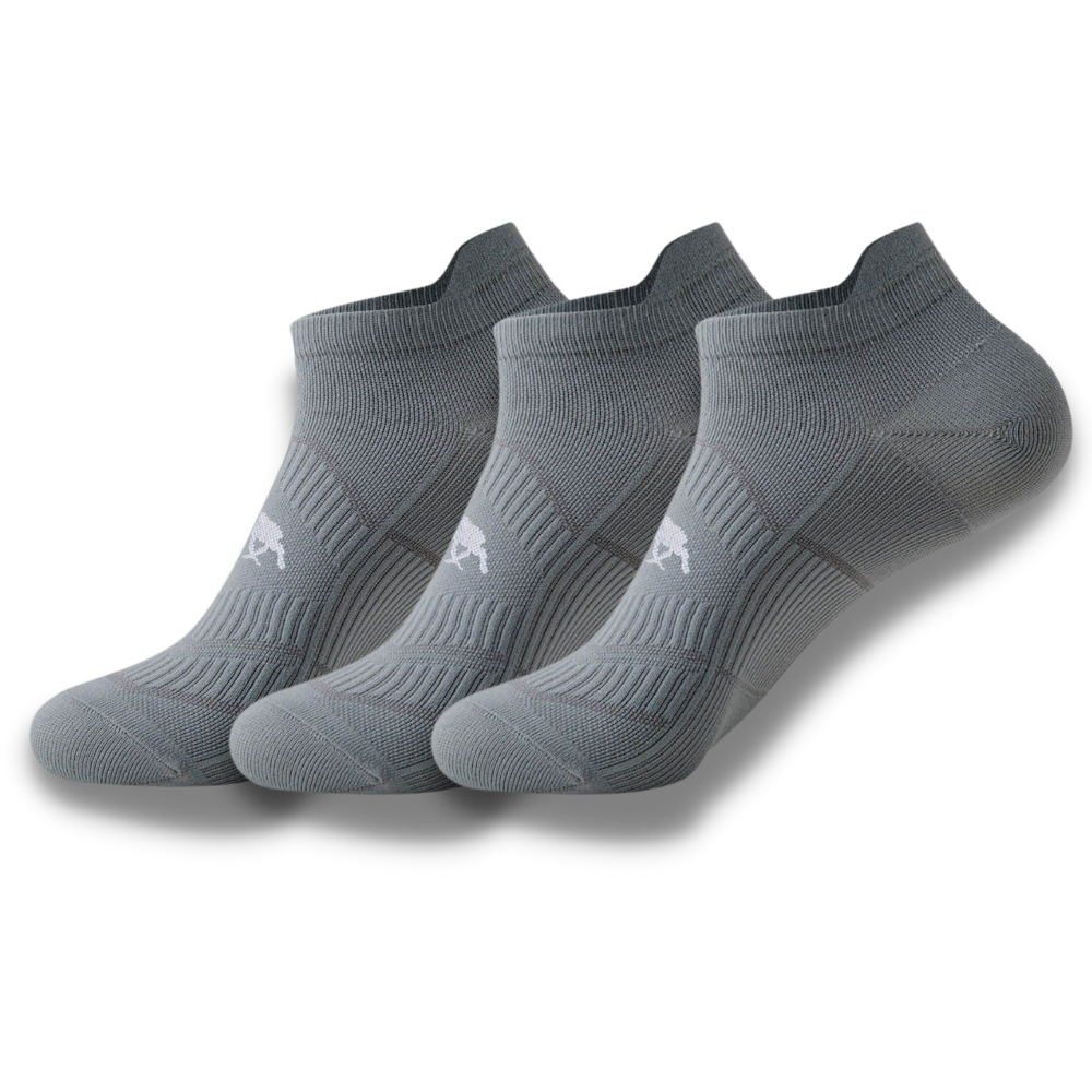 SockMoose high performance running socks 3 pack grey