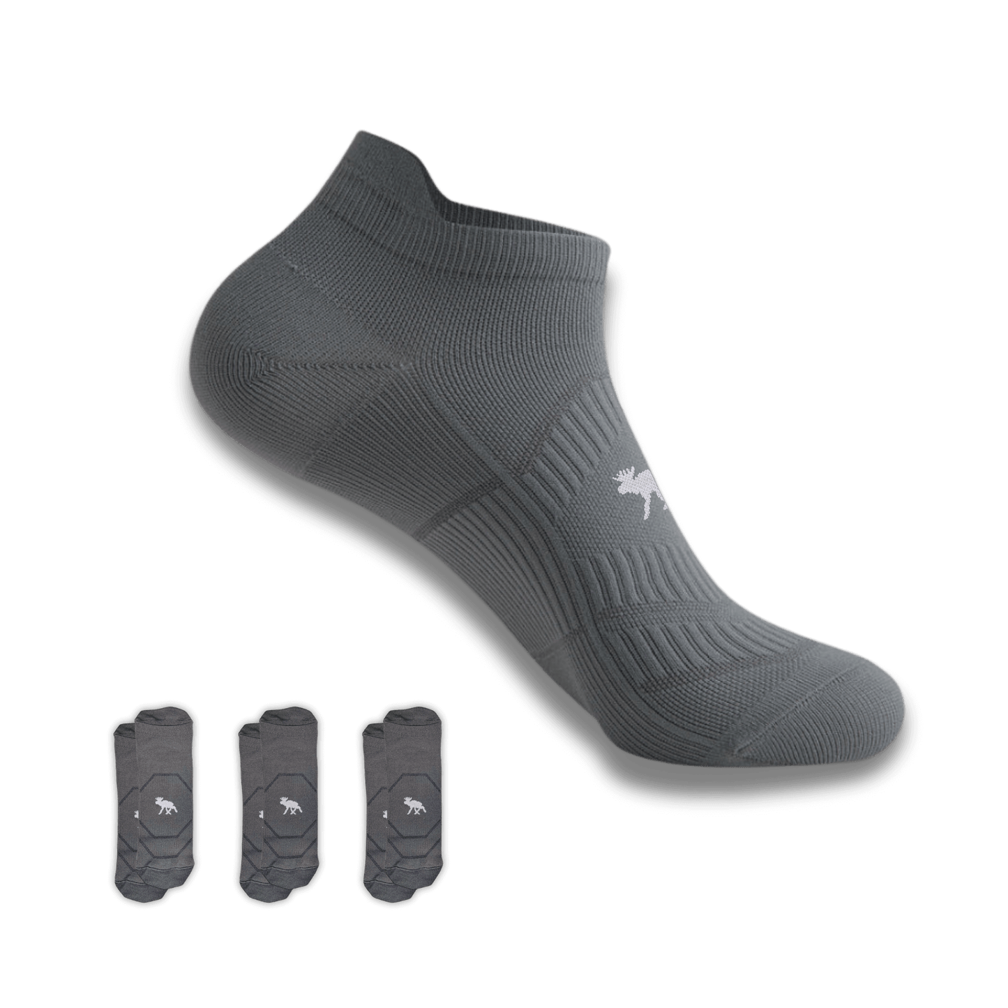 SpeedyMoose Ankle Tab 2.0 Running Socks – 3 Pack