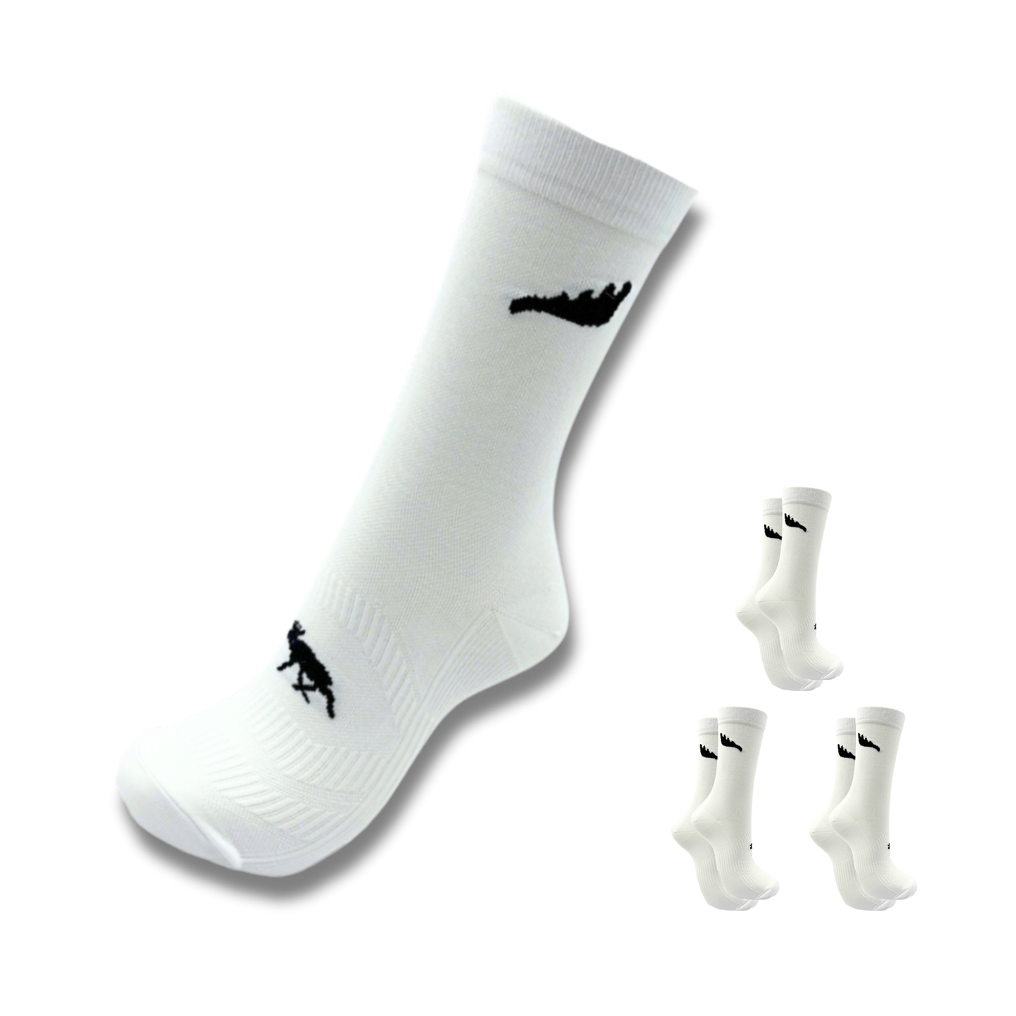 SpeedyMoose Crew Length Running Socks - 3 pack